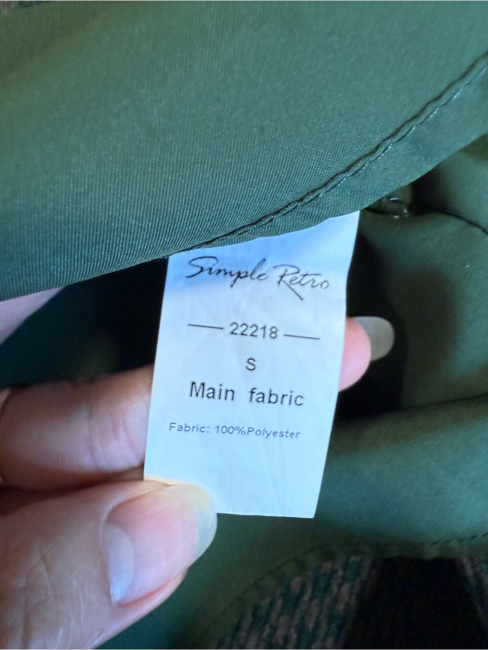 Simple Retro Vintage - Inspired Green Houndstooth A-Line  Women Skirt - Size S - Picture 7 of 14